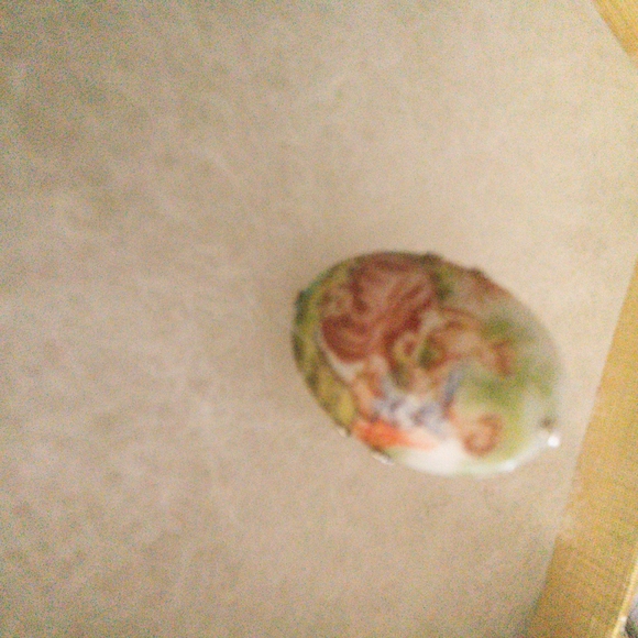 Sterling Silver Vintage Cameo Courting Couple Ring Size 6 - Picture 4 of 10